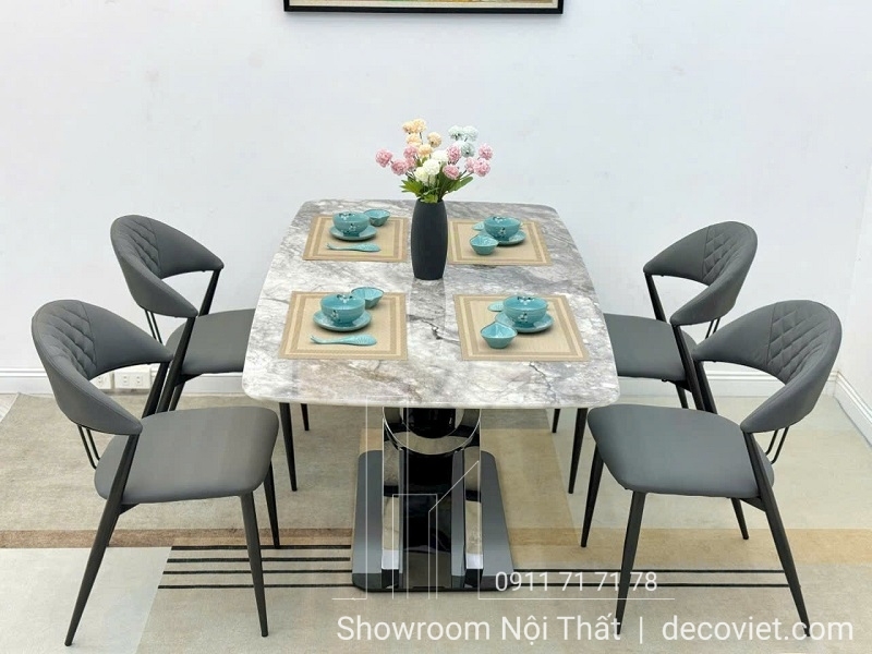 Bàn Ăn Mặt Đá 4 Ghế Đẹp 2222S
