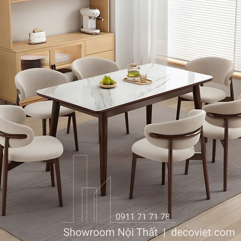 Bàn Ăn Mặt Đá 6 Ghế 2203S