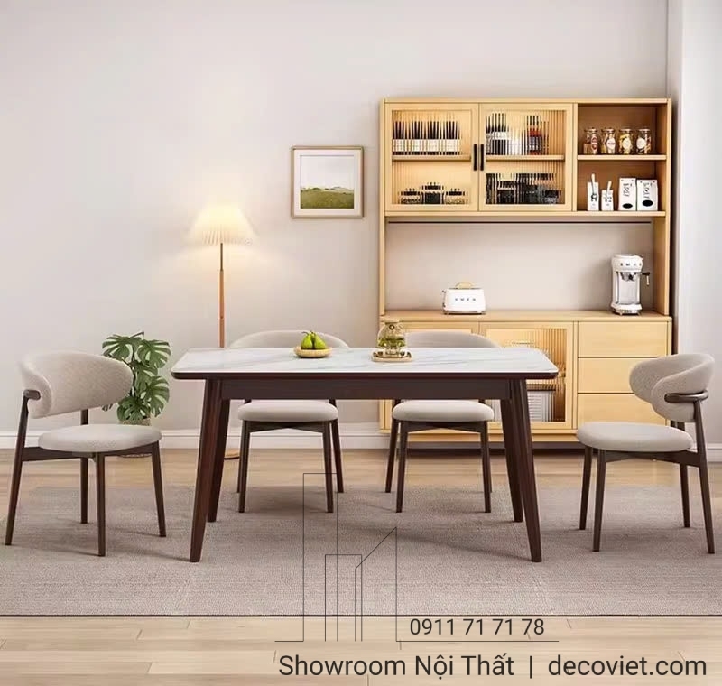 Bàn Ăn Mặt Đá 6 Ghế 2203S