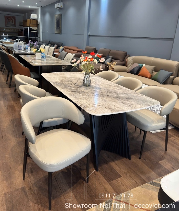 Ghế Ăn Bọc Da Chân Sắt 579S