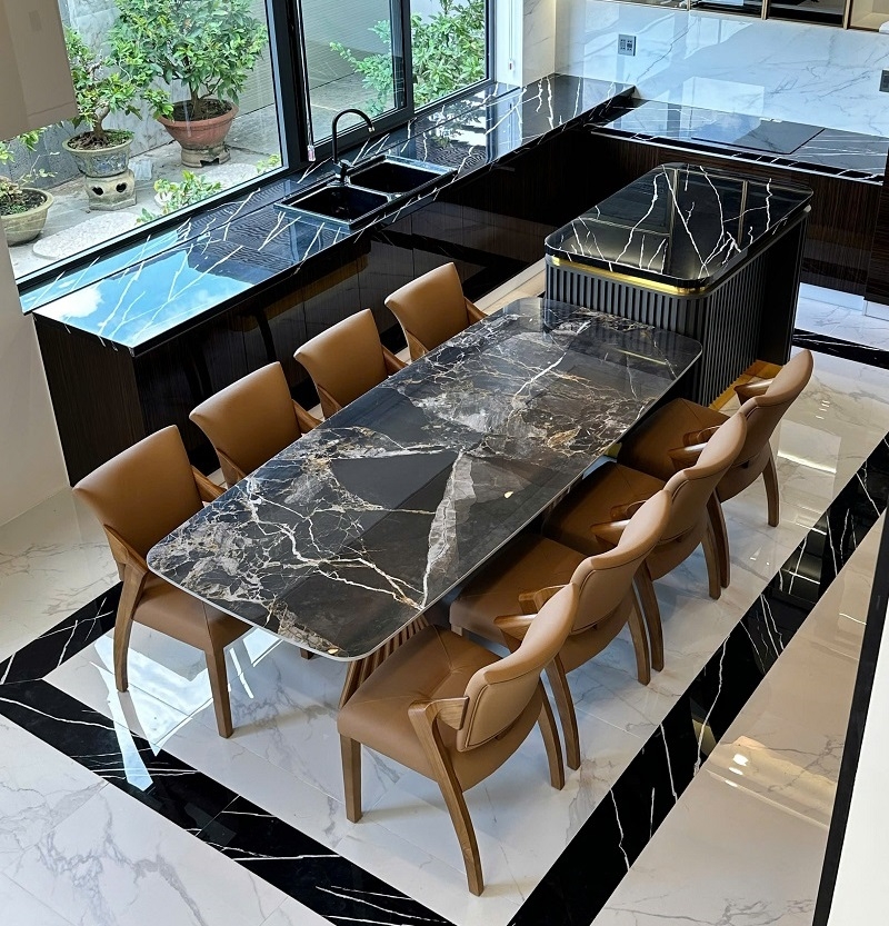 Bàn Ăn Mặt Đá 8 Người 2212S