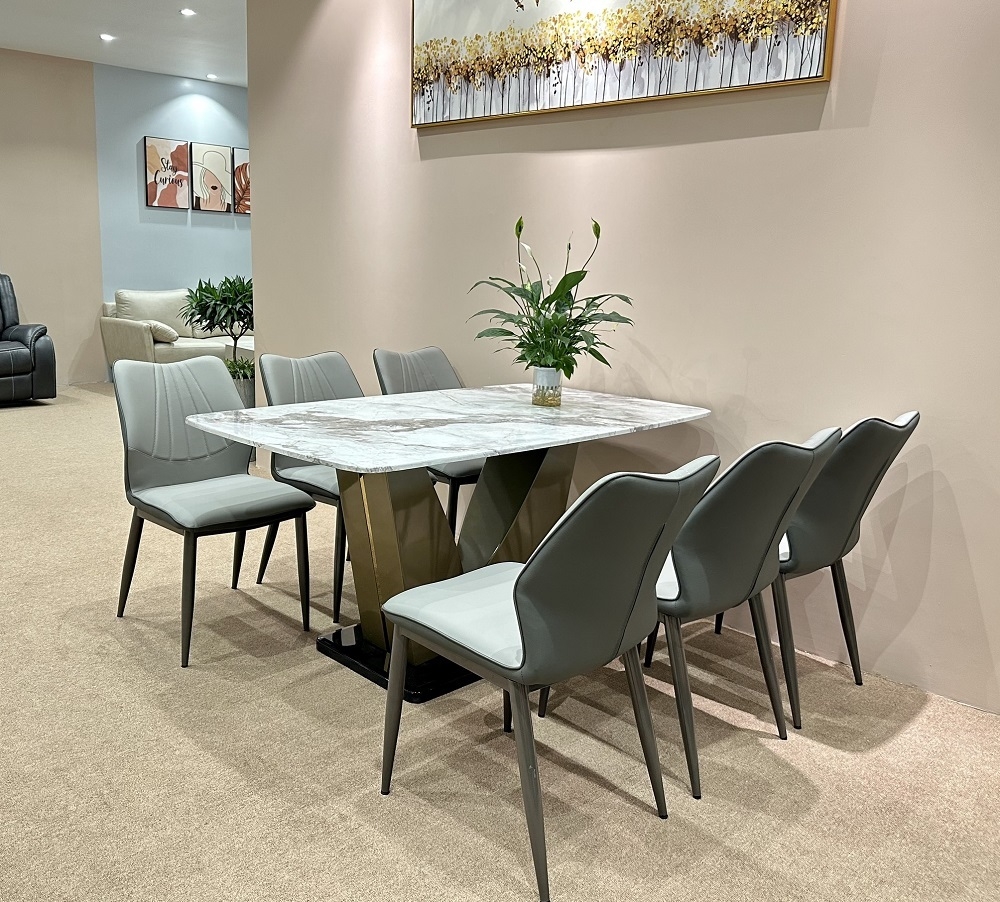 Bộ Bàn Ghế Ăn Mặt Đá 991S