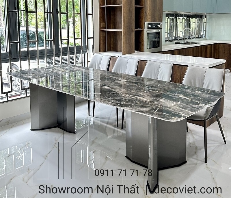 Bàn Ăn Mặt Đá Cao Cấp 10 Ghế 1385S