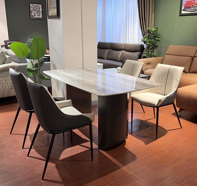 Bàn Ăn Mặt Đá Nhập Khẩu 4 Ghế 1938S