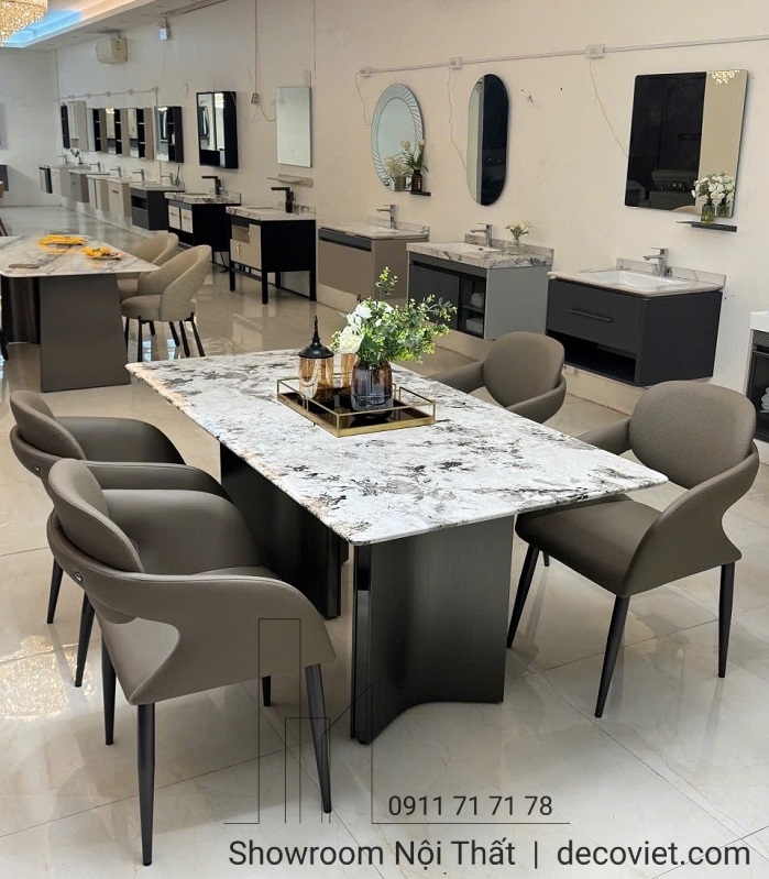 Bàn Ăn Nhập Khẩu Cao Cấp 6 Ghế 2681S