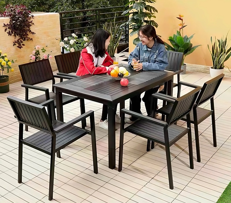 Bàn Ăn Nhôm Đúc Ngoài Trời 2041T