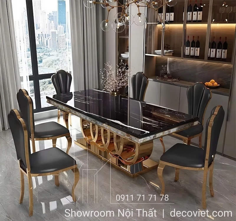 Bàn Ăn Tân Cổ Điển Cao Cấp 1547S