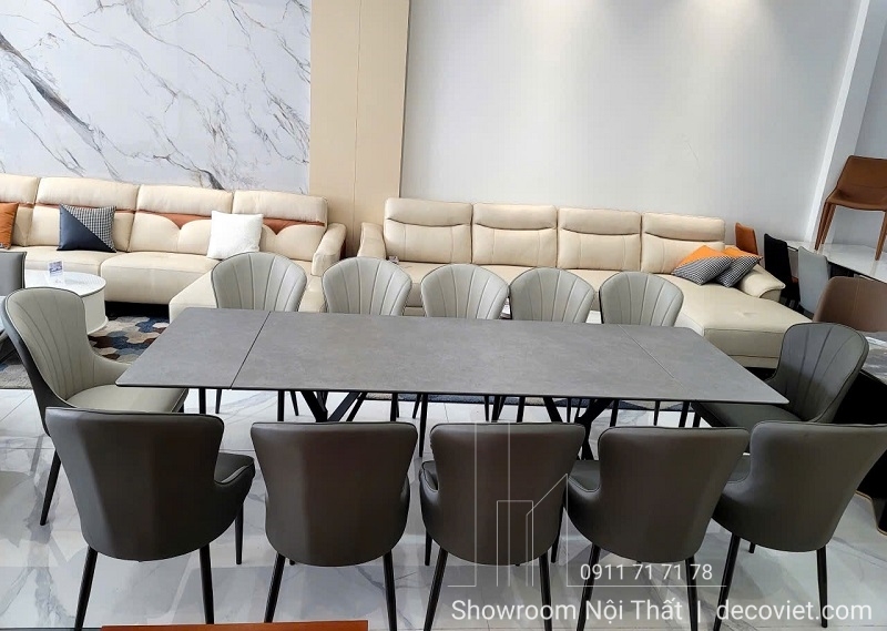 Bàn Ăn Thông Minh Mặt Đá 12 Ghế 2484S