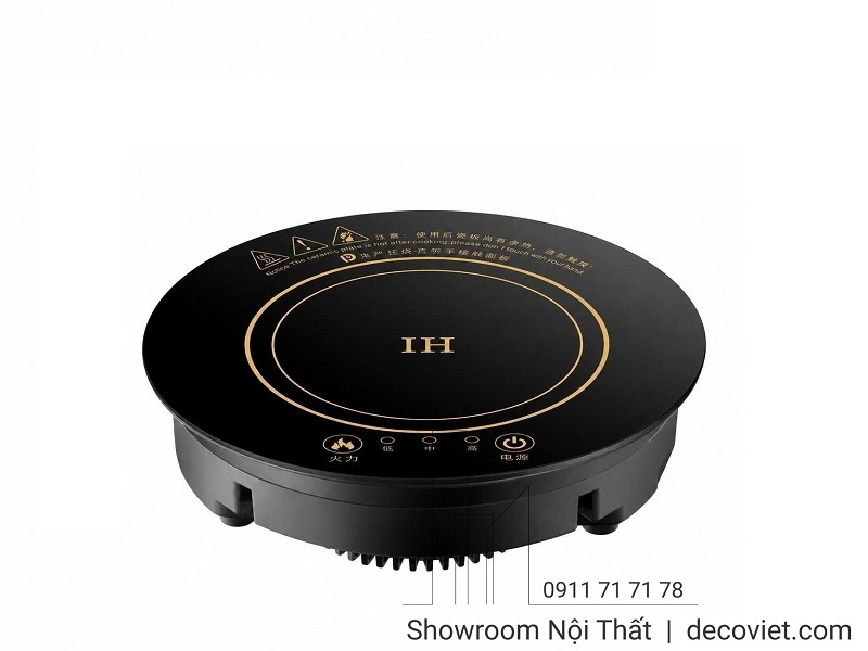 Bàn Ăn Tròn 1,8m 12 Ghế Có Bếp Từ 3030S
