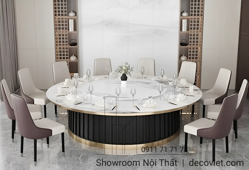 Bàn Ăn Tròn 12 Người Cao Cấp 1767S