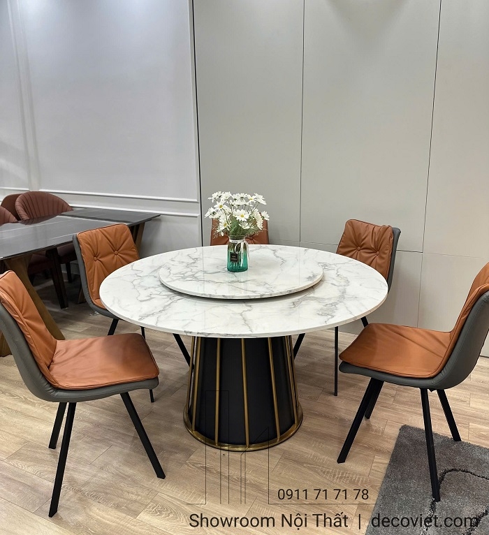 Bàn Ăn Tròn 6 Ghế Đẹp 2688S