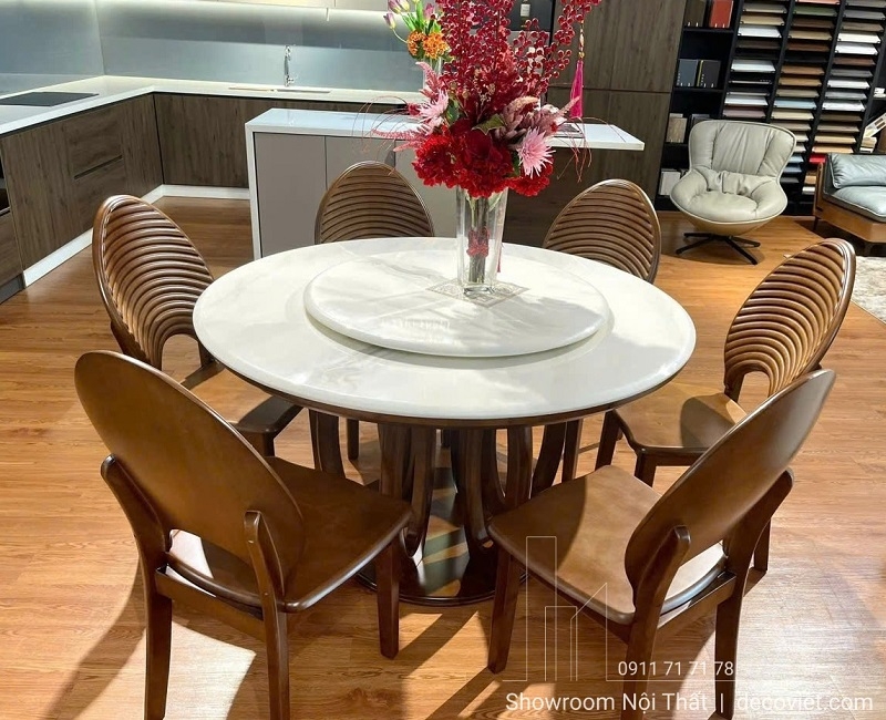 Bàn Ăn Tròn Gỗ Cao Cấp 2925S