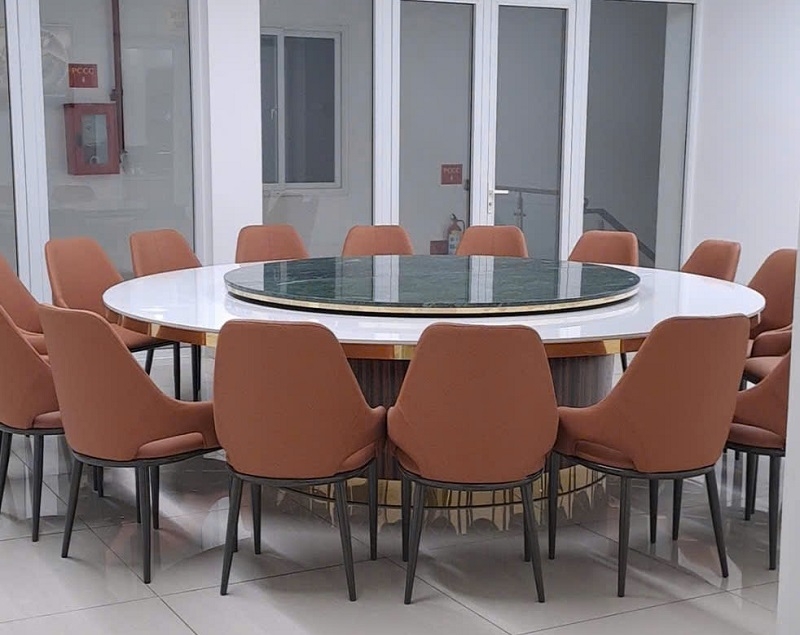 Bàn Ăn Tròn Nhà Hàng 18 Người 2508S