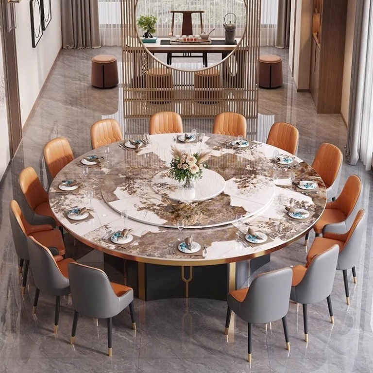 Bàn Ăn Xoay Tròn 16 Người 2124S