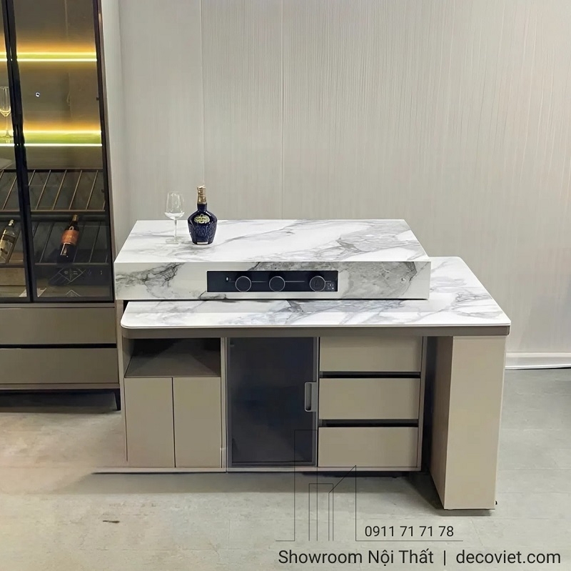 Bàn Đảo Bếp Gấp Gọn 2886S