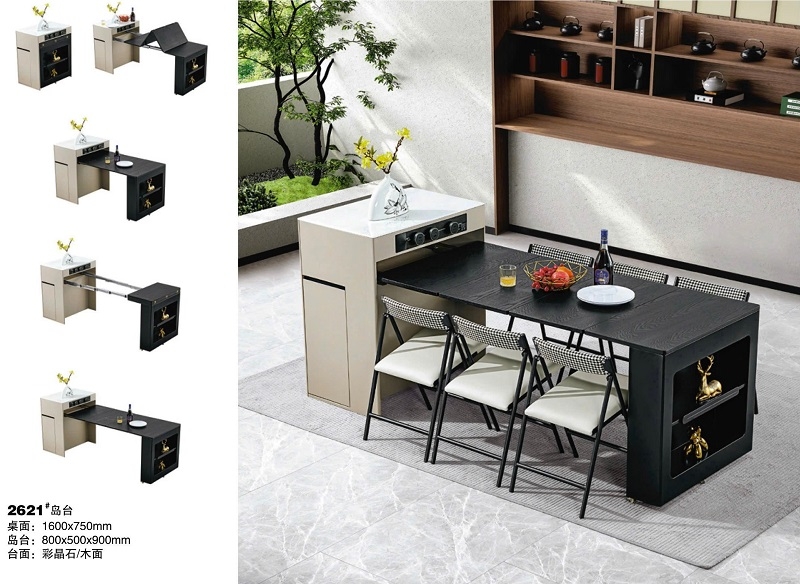 Bàn Đảo Bếp Gấp Gọn Thông Minh 2764S