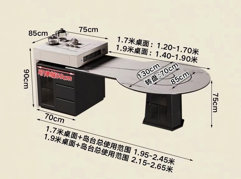 Bàn Đảo Bếp Thông Minh Có Bếp Từ 2737S