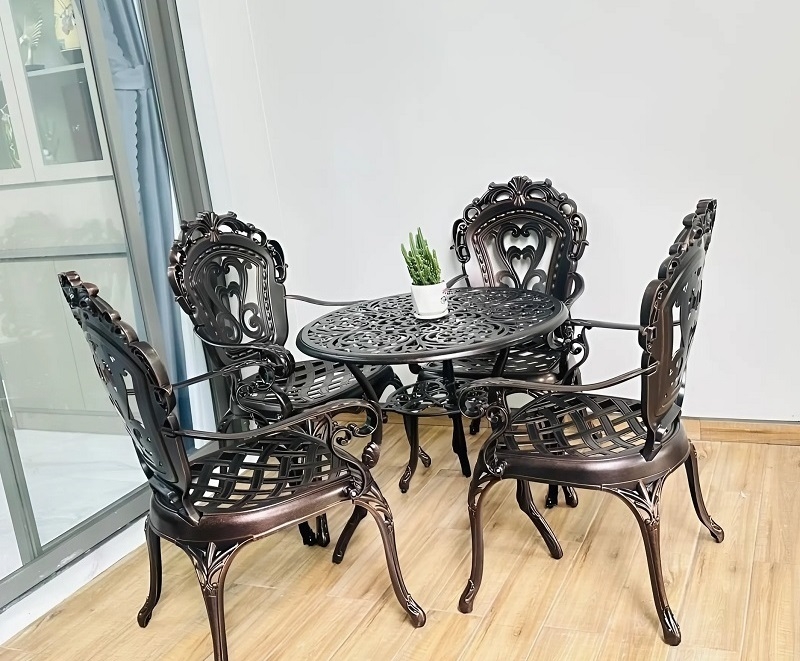 Bàn Ghế Nhôm Đúc Ngoài Trời 2064T