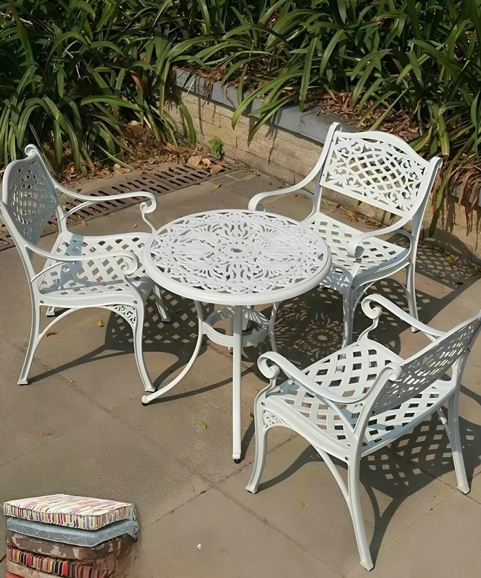 Bàn Ghế Nhôm Đúc Tân Cổ Điển 2055T