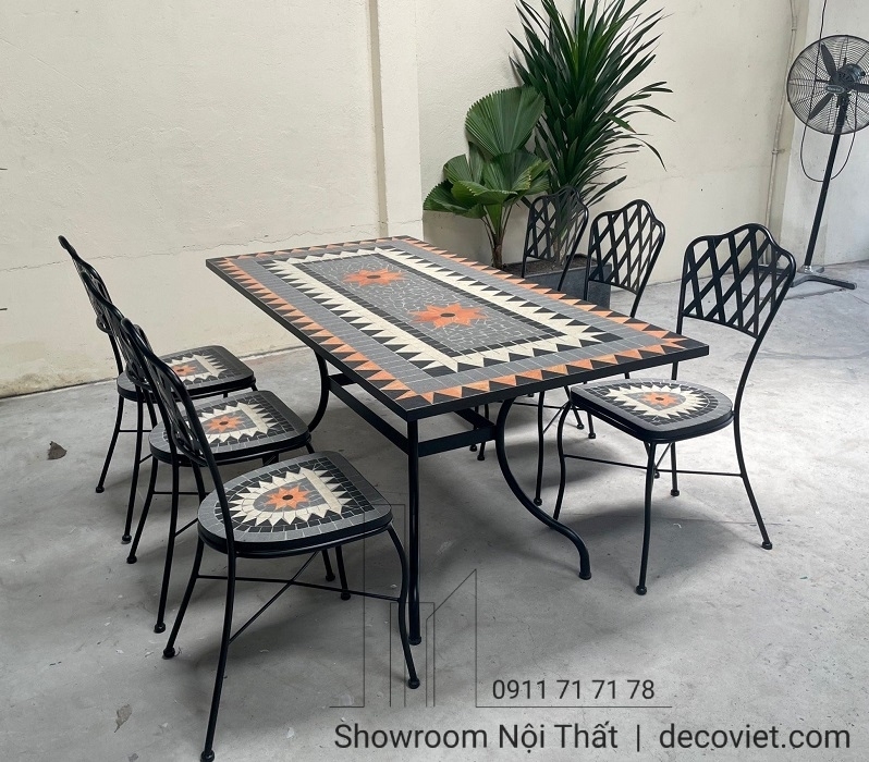 Bàn Ghế Sân Thượng 6 Người 2039T