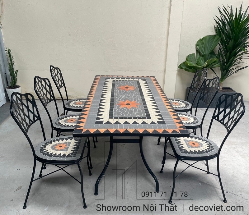 Bàn Ghế Sân Thượng 6 Người 2039T