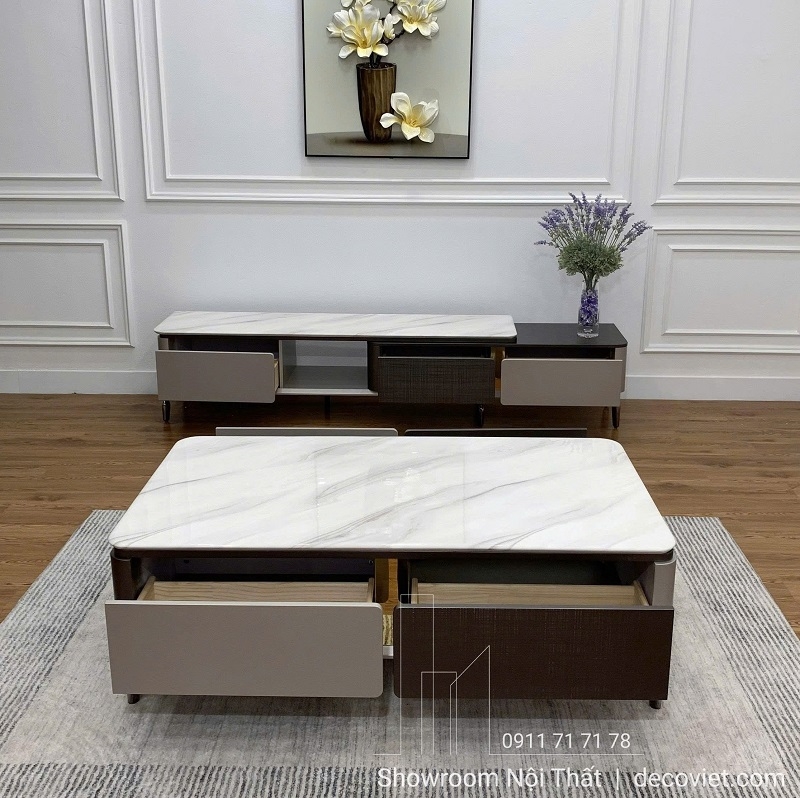 Bàn Sofa Mặt Đá Cao Cấp 437S