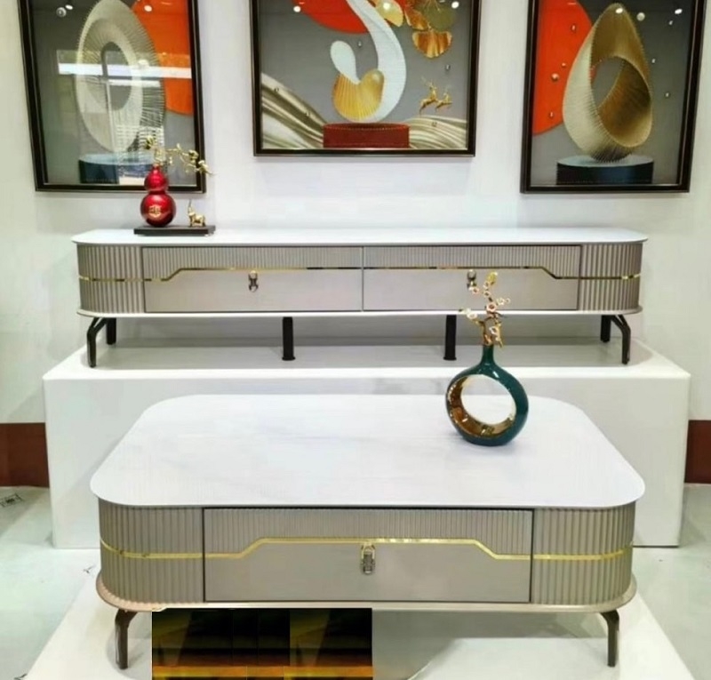 Bàn Sofa Mặt Đá Nhập Khẩu 377S
