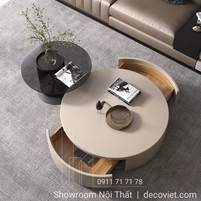 Bàn Sofa Tròn Đôi Hiện Đại 246S