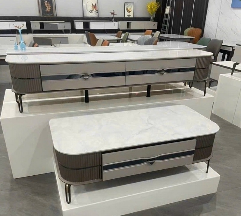 Bàn Trà Mặt Đá Hiện Đại 379S