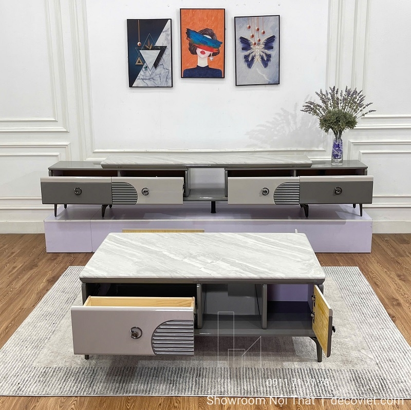 Bàn Trà Mặt Đá Hiện Đại 448S