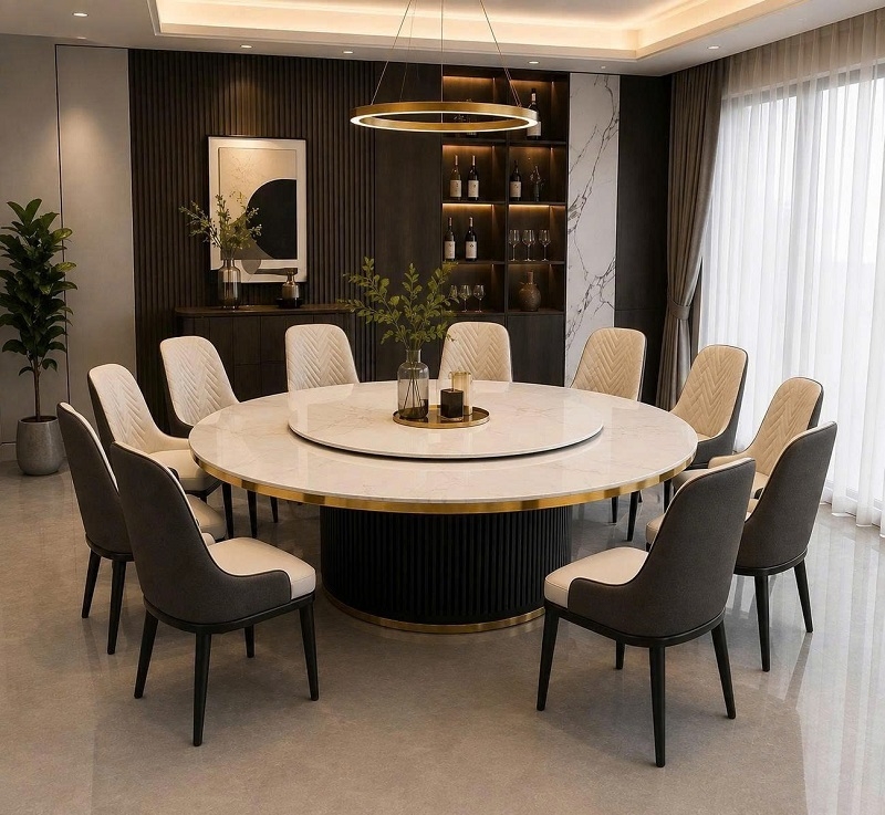 Bàn Tròn 12 Ghế Cao Cấp 3019S