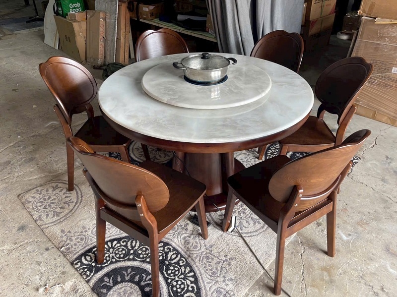 Bàn Tròn 6 Ghế Có Bếp Điện 2682S