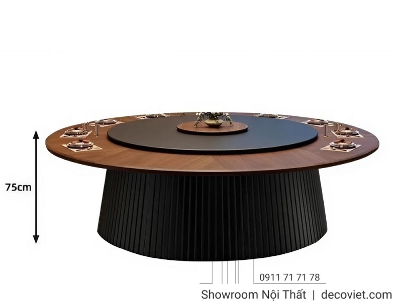 Bàn Tròn Gỗ Đẹp 12 Ghế 2858S