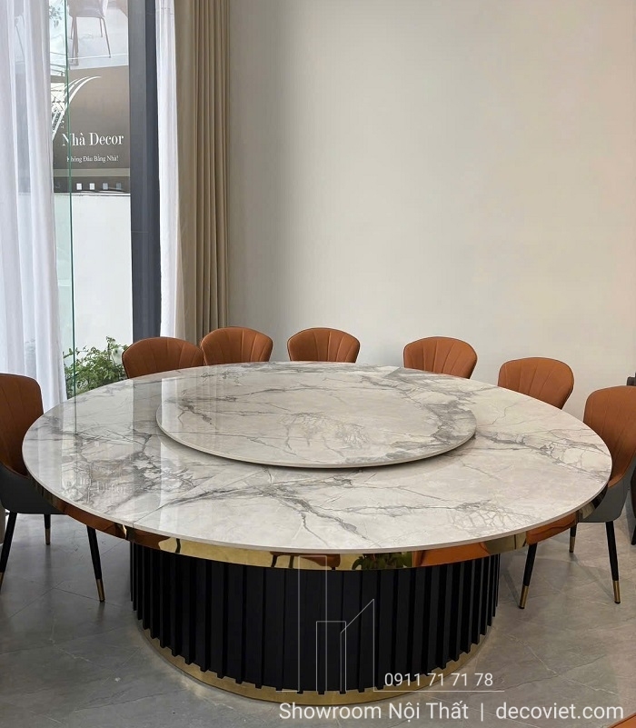 Bàn Tròn Xoay 12 Ghế Cao Cấp 2686S