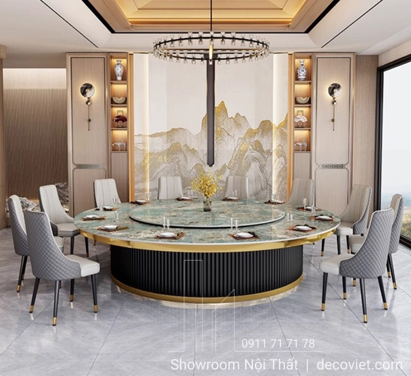 Bàn Tròn Xoay 20 Người Mặt Đá 2130S