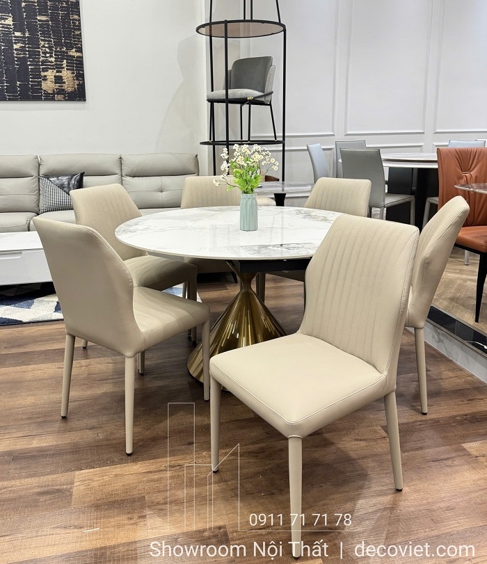 Bàn Tròn Xoay Chữ Nhật 6 Ghế 2694S