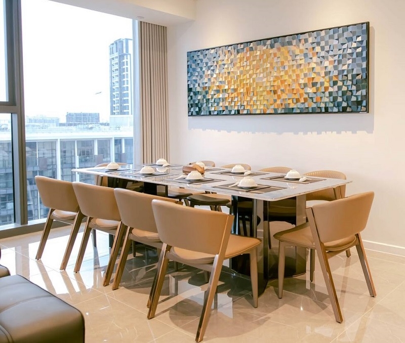 Bộ Bàn Ăn 10 Ghế Hiện Đại 2704S
