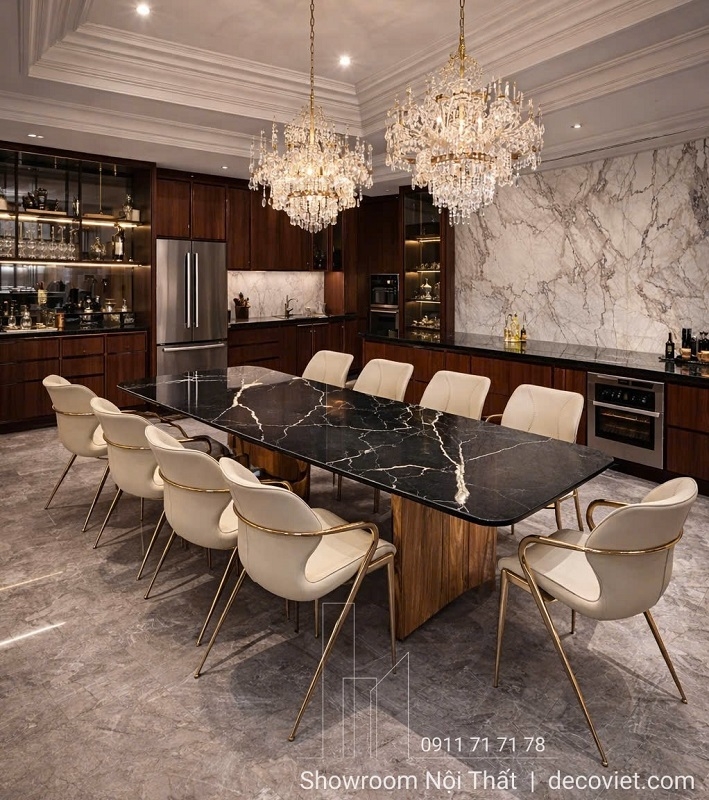 Bộ Bàn Ăn 10 Ghế Sang Trọng 2882S