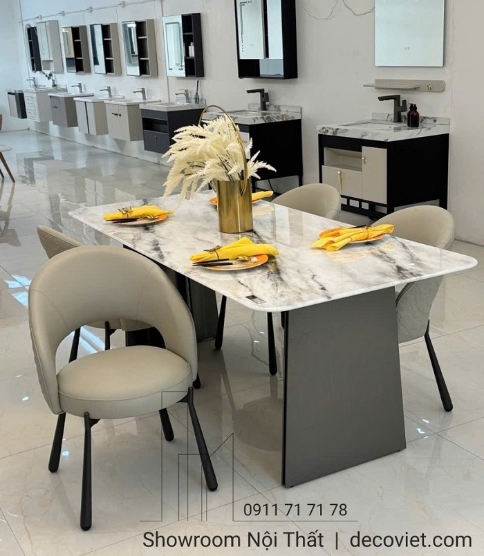 Bộ Bàn Ăn 2m Nhập Khẩu 8 Ghế 2683S