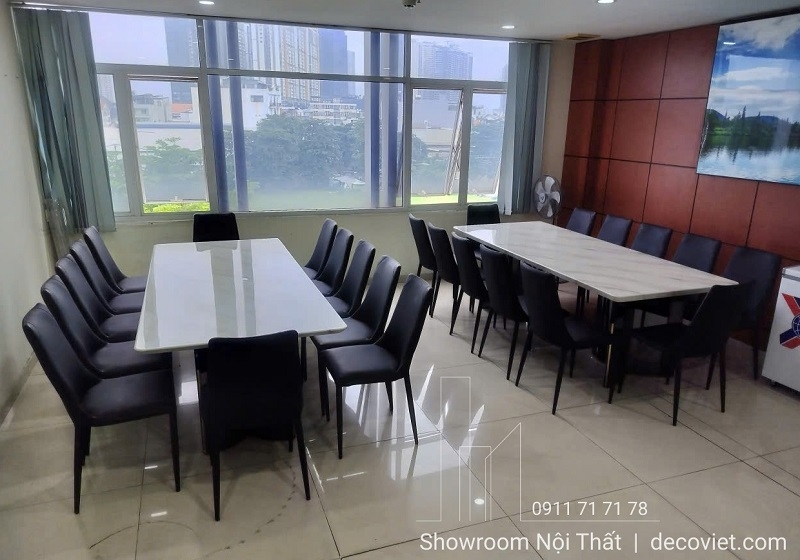 Bộ Bàn Ăn 2m4 Mặt Đá 12 Ghế 2786S