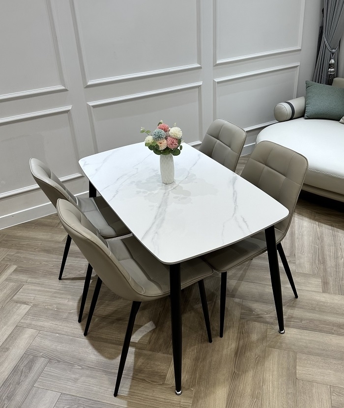 Bộ Bàn Ăn 4 Ghế 1m2 1917S-1
