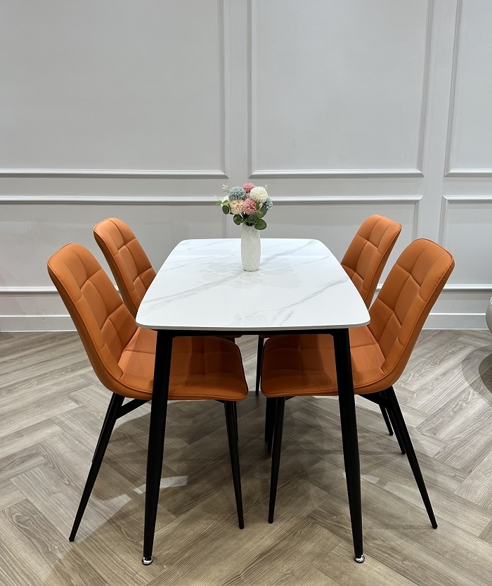 Bộ Bàn Ăn 4 Ghế 1m2 1917S-2