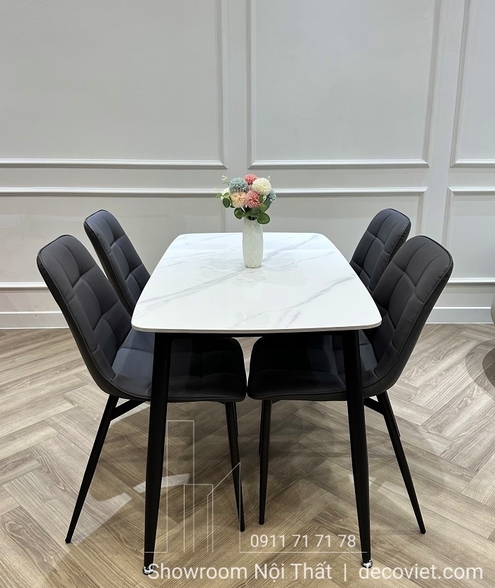 Bộ Bàn Ăn 4 Ghế 1m2 1917S-3