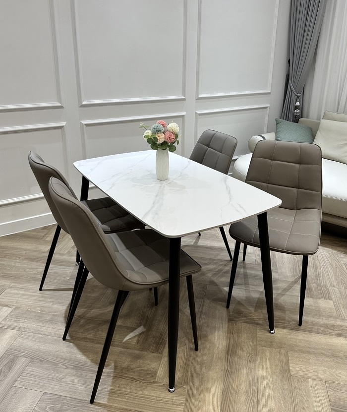 Bộ Bàn Ăn 4 Ghế 1m2 1917S