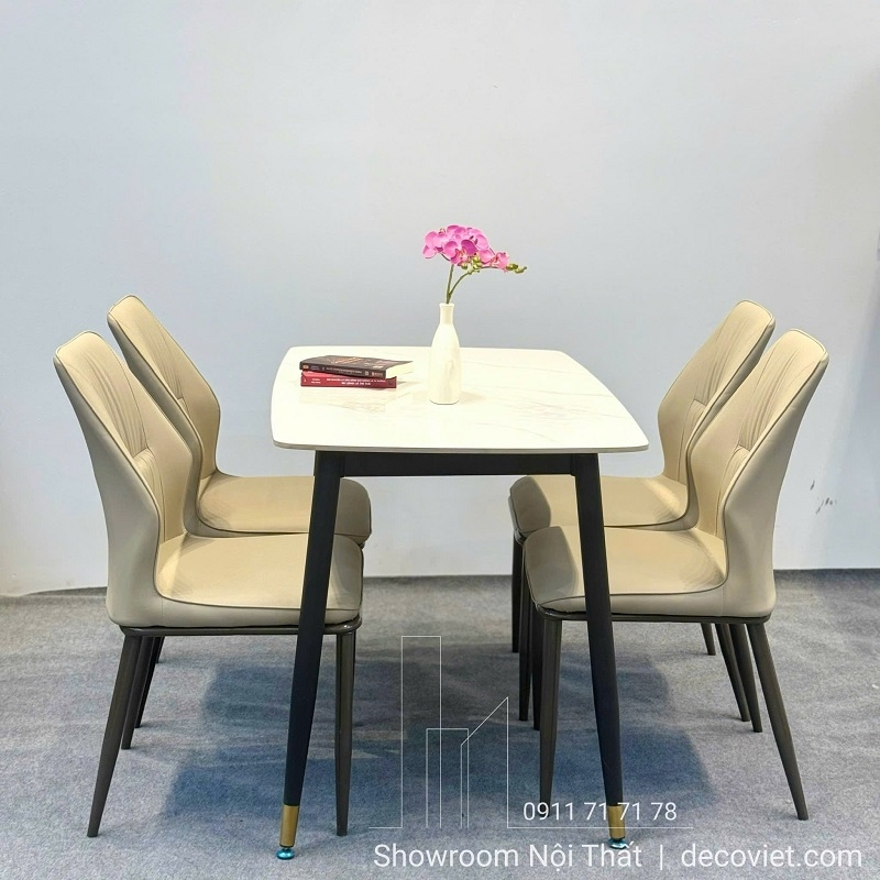 Bộ Bàn Ăn 4 Ghế Cho Nhà Nhỏ 2657S