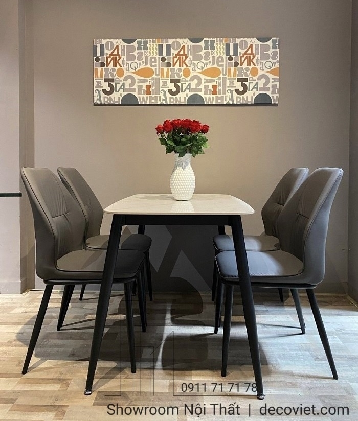 Bộ Bàn Ăn 4 Ghế Giá Rẻ 1247S