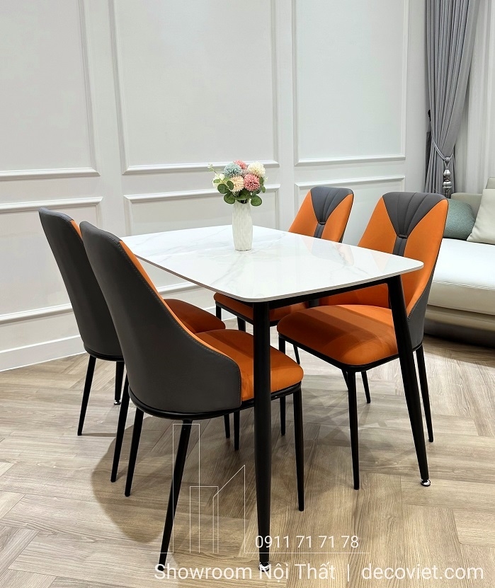 Bộ Bàn Ăn 4 Người 1m2 Giá Rẻ 1918S