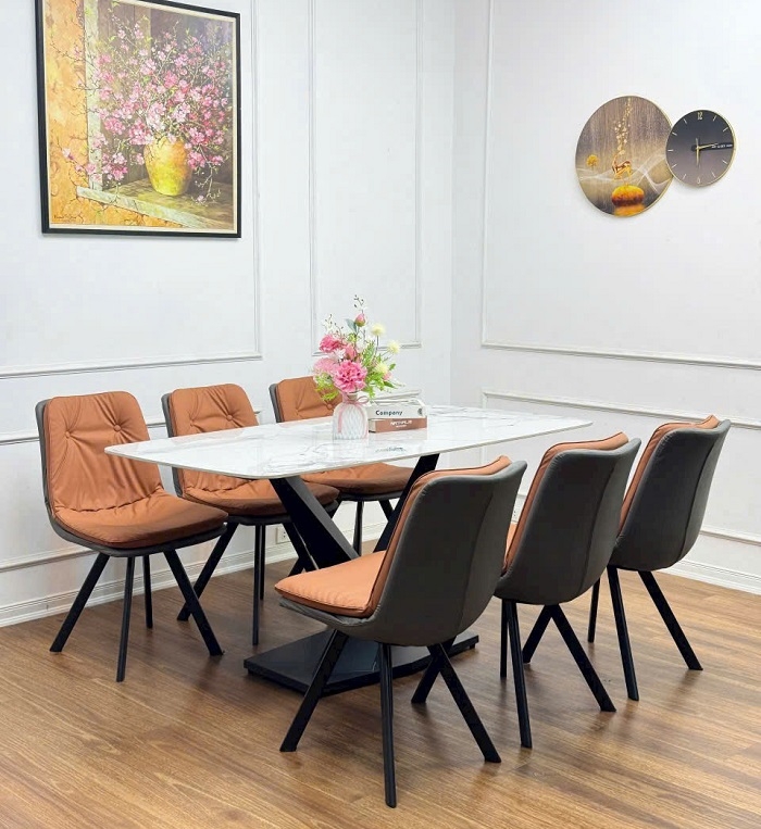 Bộ Bàn Ăn 6 Ghế Giá Rẻ 2689S