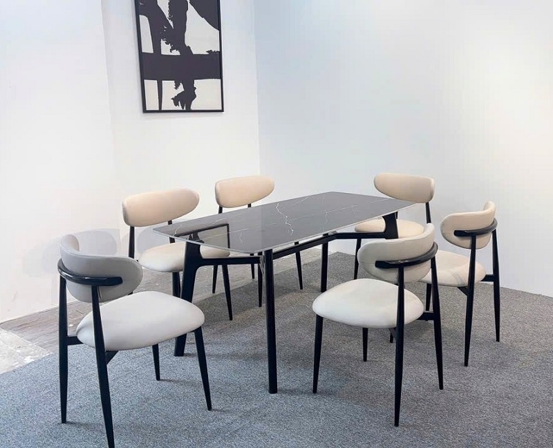 Bộ Bàn Ăn 6 Ghế Giá Rẻ 2698S