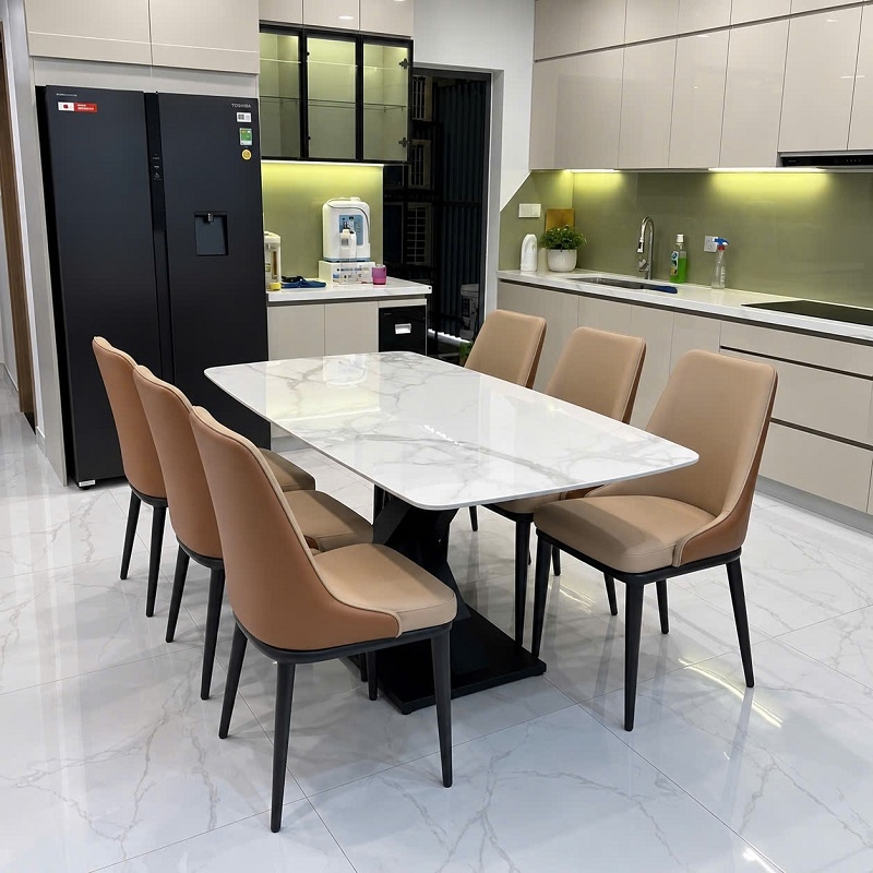 Bộ Bàn Ăn 6 Ghế Giá Rẻ 3042S
